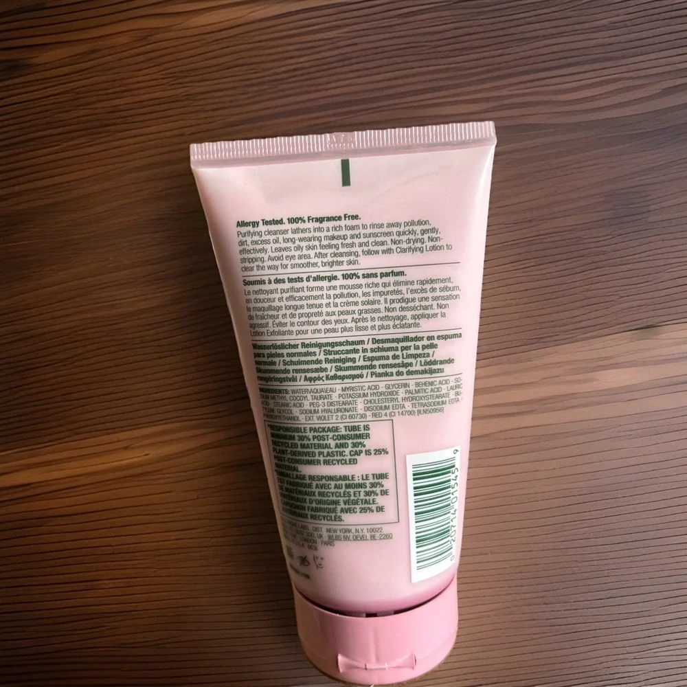 Clinique All About Clean Rinse-Off Foaming Cleanser 5oz Combination Skin No Seal - Picture 3 of 4